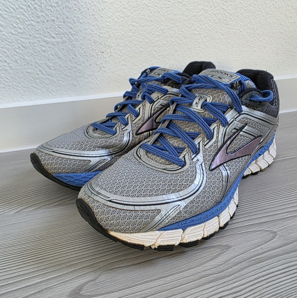 Brooks Men's Adrenaline GTS 16 Blue Silver Running Shoes